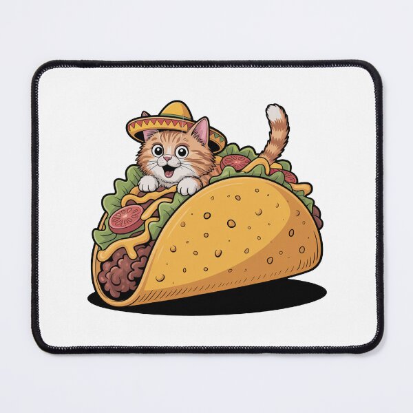 Item preview, Taco Cat Funny Food Design designed and sold by MonkiFlipp.