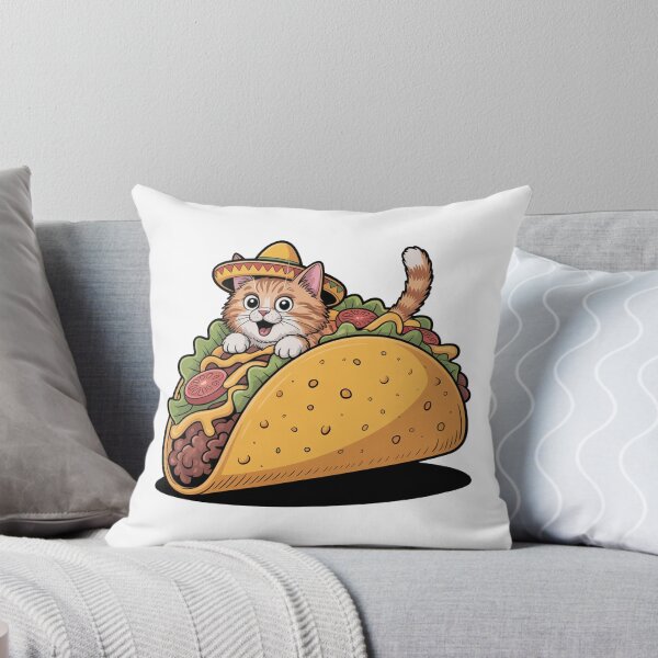 Item preview, Taco Cat Funny Food Design designed and sold by MonkiFlipp.