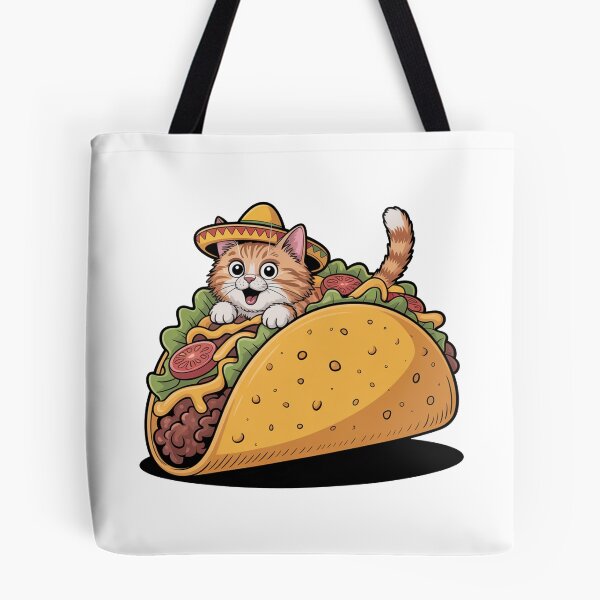 Item preview, Taco Cat Funny Food Design designed and sold by MonkiFlipp.