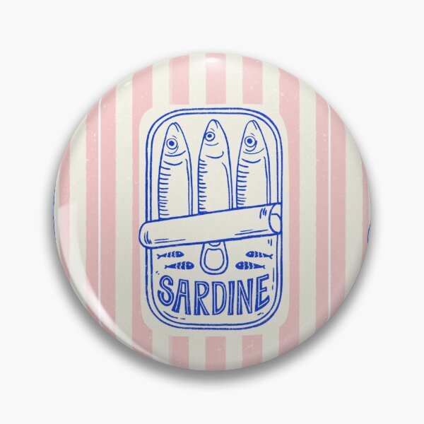 Item preview, blue sardines designed and sold by Pretty Postcards.