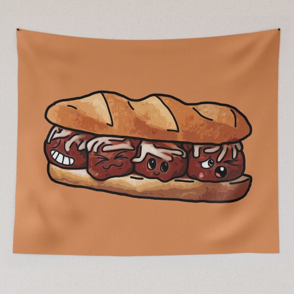 Item preview, MEATBALL MARINARA designed and sold by The Turbulent Architect.