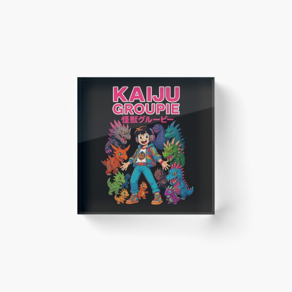 Item preview, Kaiju Groupie – Colorful Anime-Inspired Monster Fan Art Design designed and sold by Victor Shadehorn.