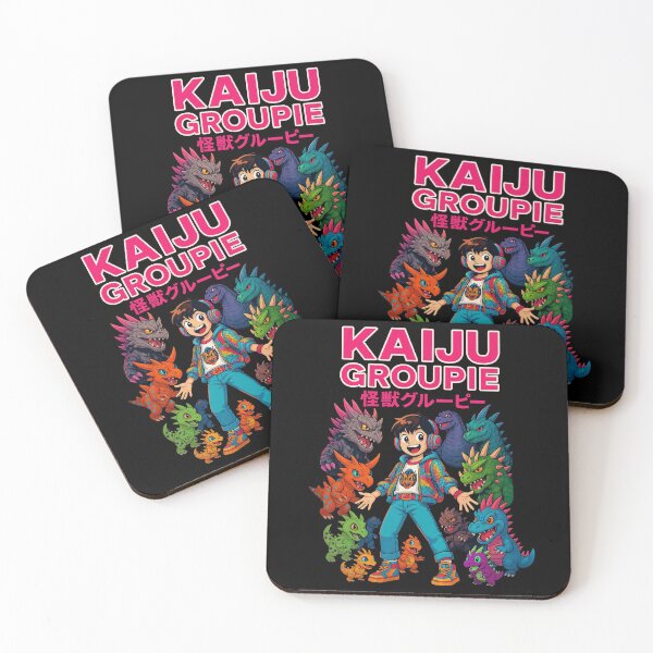 Item preview, Kaiju Groupie – Colorful Anime-Inspired Monster Fan Art Design designed and sold by Victor Shadehorn.