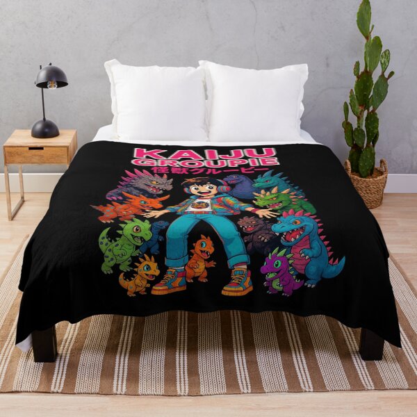 Item preview, Kaiju Groupie – Colorful Anime-Inspired Monster Fan Art Design designed and sold by Victor Shadehorn.
