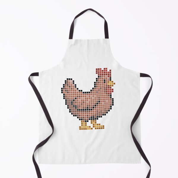 Item preview, Pixeled chicken (red) designed and sold by Brain Fart Buffet.