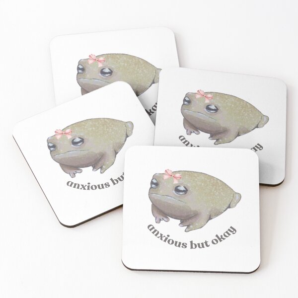 Item preview, anxious but okay designed and sold by Pretty Postcards.