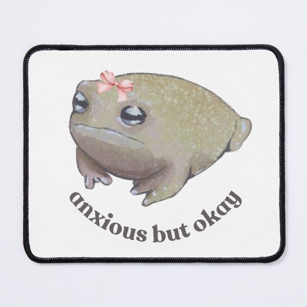 Item preview, anxious but okay designed and sold by Pretty Postcards.