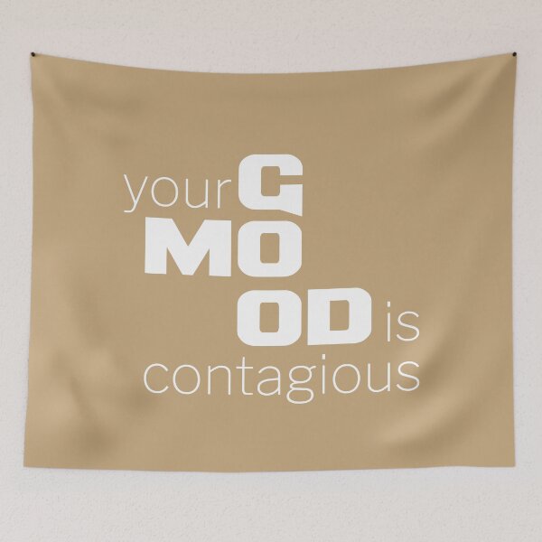 Item preview, Your GOOD MOOD is Contagious, Unique designed and sold by villacreativa.