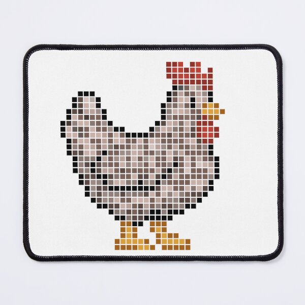 Item preview, Pixeled chicken (red laced) designed and sold by Brain Fart Buffet.