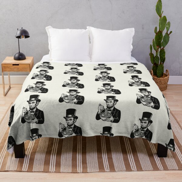 Item preview, Abraham Lincoln Eating Ramen Noodles Portrait Vintage T-Shirt designed and sold by SunfullyYours.