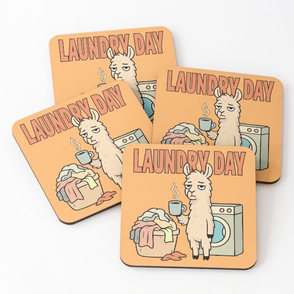 Item preview, Laundry Day Llama – Fluffy Chores in Style designed and sold by TeeLabDesign.
