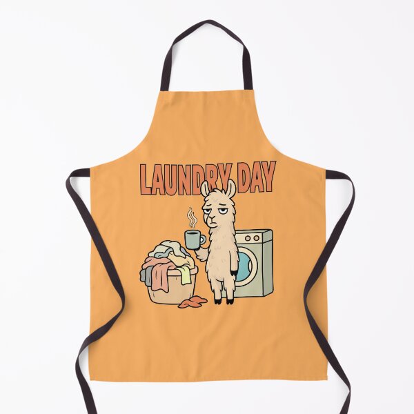 Item preview, Laundry Day Llama – Fluffy Chores in Style designed and sold by TeeLabDesign.