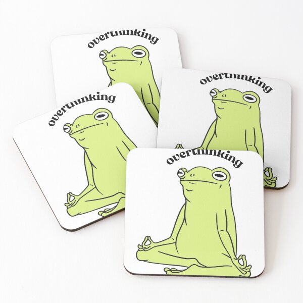 Item preview, overthinking designed and sold by Pretty Postcards.
