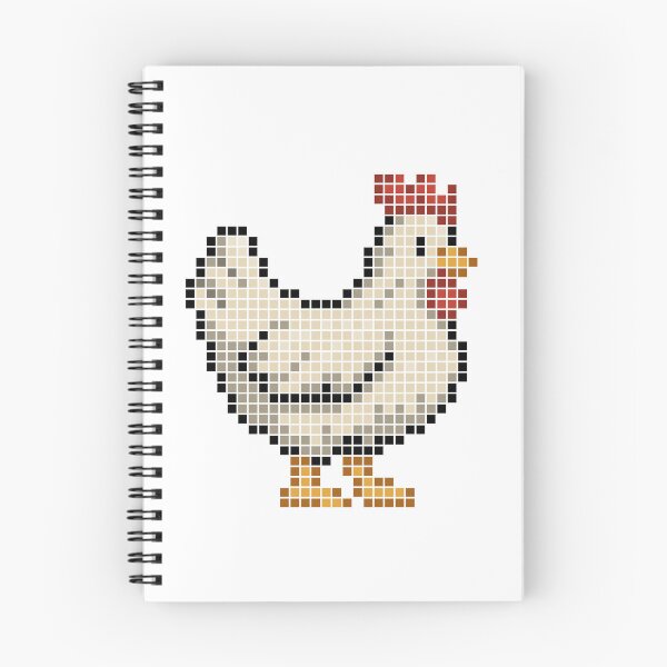 Item preview, Pixeled chicken (ivory) designed and sold by Brain Fart Buffet.