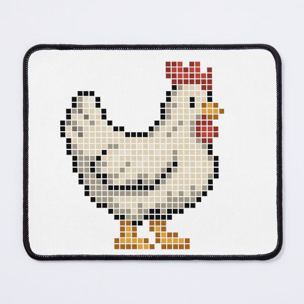 Item preview, Pixeled chicken (ivory) designed and sold by Brain Fart Buffet.