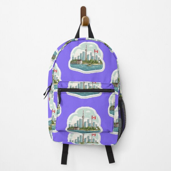 Item preview,  Wellesley Toronto Canada Minimalist Watercolor Cityscape Sticker,  designed and sold by PaintMeWorld.