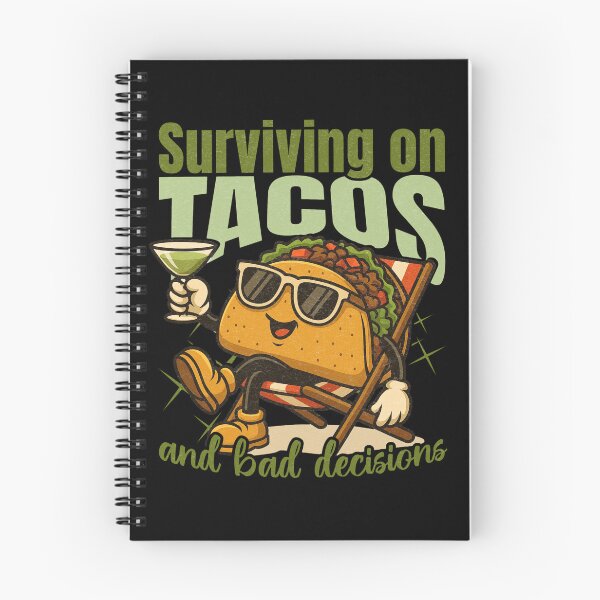 Item preview, SURVIVING ON TACOS AND BAD DECISIONS designed and sold by justyna-s28.