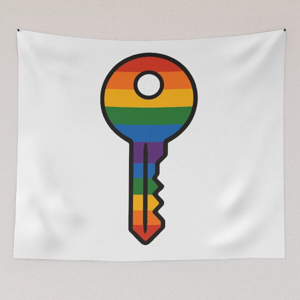 Item preview, Rainbow Pride Key designed and sold by Owcomm.