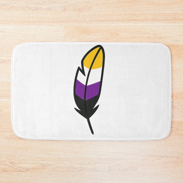 Item preview, Nonbinary Pride Feather designed and sold by Owcomm.