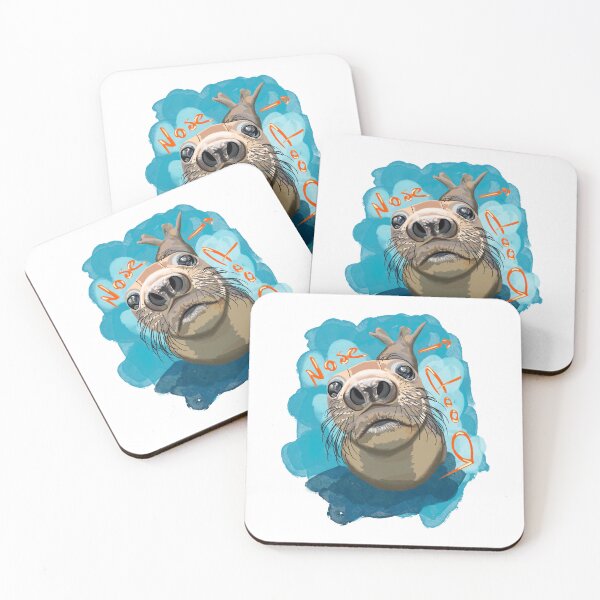 Item preview, Funny Sea Lion Illustration – "Nose I Doop" Whimsical Art Print designed and sold by Pandositive.