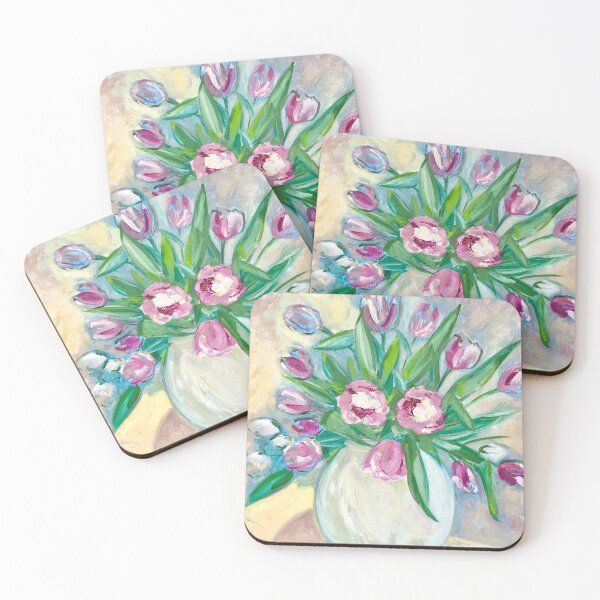 Item preview, Abstract flowers painting designed and sold by stavina.