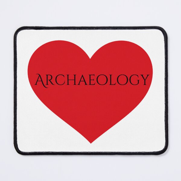 Item preview, Elegant Archaelogy Text in Red Heart designed and sold by EmeraldeaArt.
