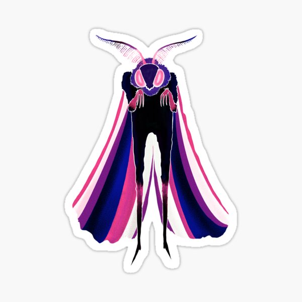 Item preview, Gender Fluid Pride Moth Monster designed and sold by OnlyStarchild.