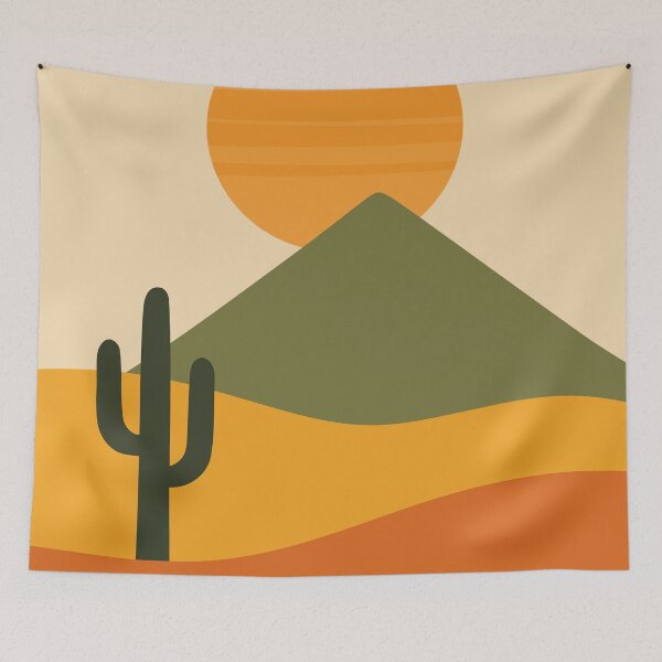 Item preview, Retro Desert Sunrise designed and sold by Sumaia Sharmin.