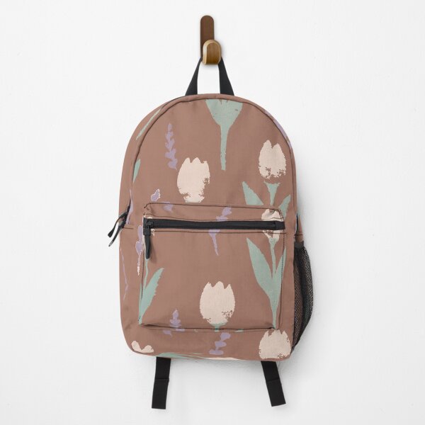 Item preview, Hand Stamped Tulips and Lavender Pattern designed and sold by Loomandlorebyh.