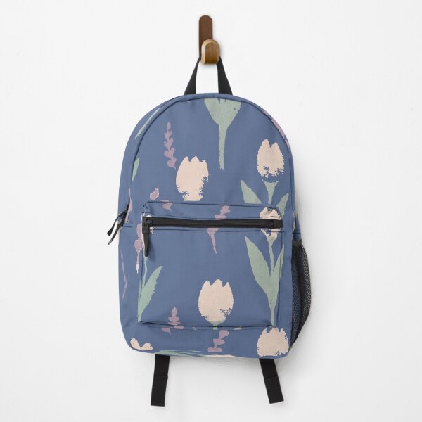 Item preview, Hand Stamped Tulips and Lavender Pattern designed and sold by Loomandlorebyh.