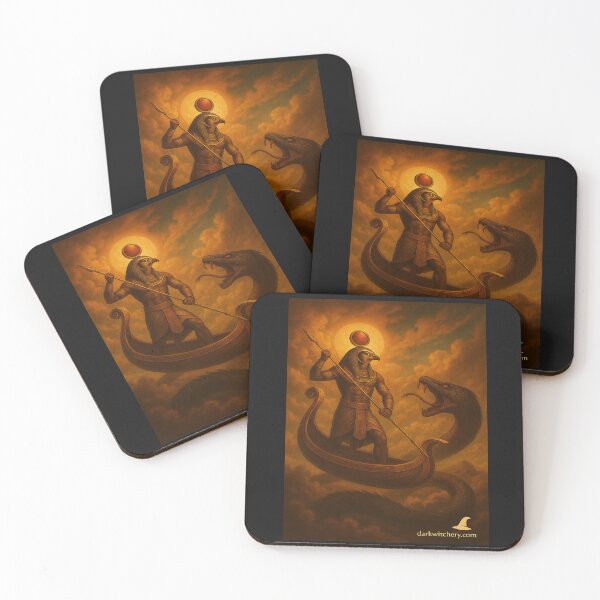 Item preview, Ra Battles the Serpent of Chaos designed and sold by Dark Witchery.