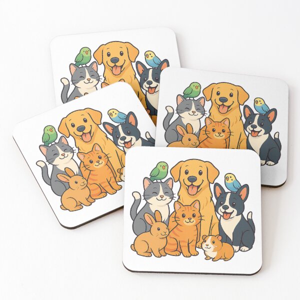 Item preview, Animal Lover – Cute Cartoon Pet Gang 2 designed and sold by Emocean-Designs.