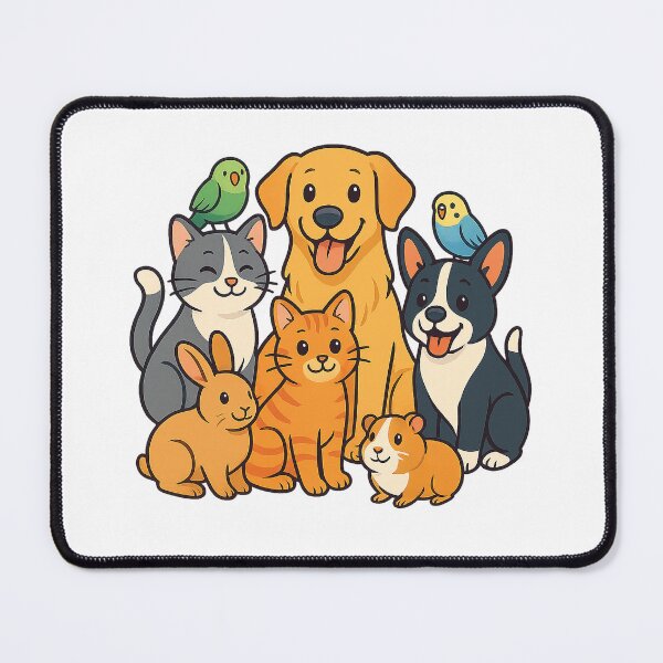 Item preview, Animal Lover – Cute Cartoon Pet Gang 2 designed and sold by Emocean-Designs.