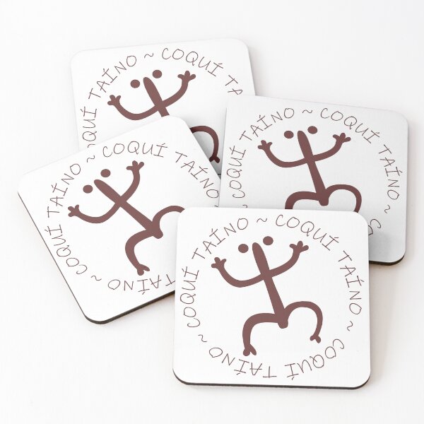 Item preview, Taino Coqui Puerto Rico Tainos Symbols Brown designed and sold by byDarling.