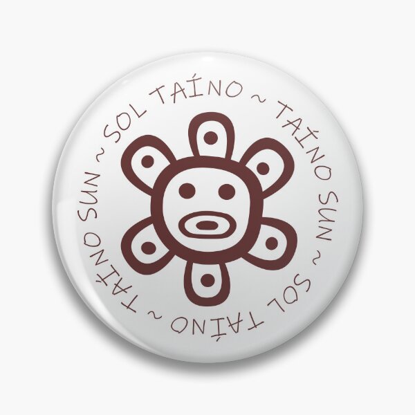 Artikelvorschau, Taino Sonne Puerto Rico Taino Symbole Braun entworfen und verkauft von byDarling.