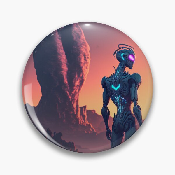 Item preview, Future Robot – Sci-Fi Explorer on Mars | Red Planet Tech Art designed and sold by czki.