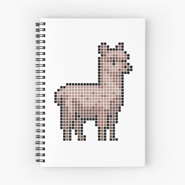 Item preview, Pixeled alpaca (rose) designed and sold by Brain Fart Buffet.