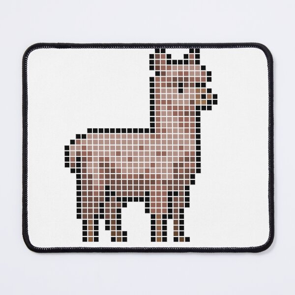 Item preview, Pixeled alpaca (rose) designed and sold by Brain Fart Buffet.