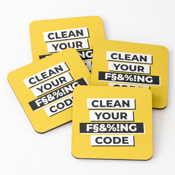 Item preview, CLEAN YOUR F§ &%! NG CODE designed and sold by kode-on-kanvas.