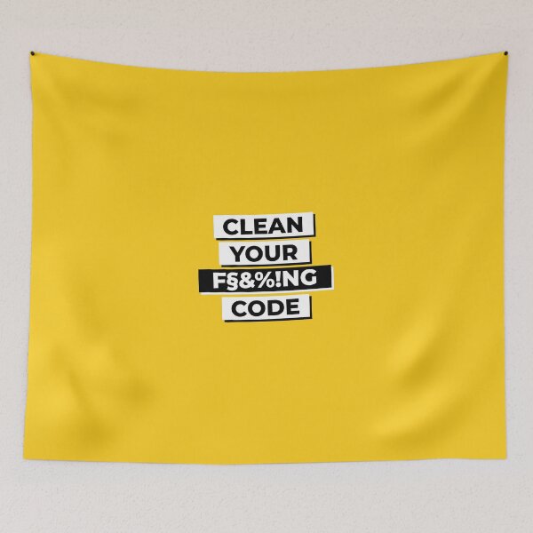 Item preview, CLEAN YOUR F§ &%! NG CODE designed and sold by kode-on-kanvas.