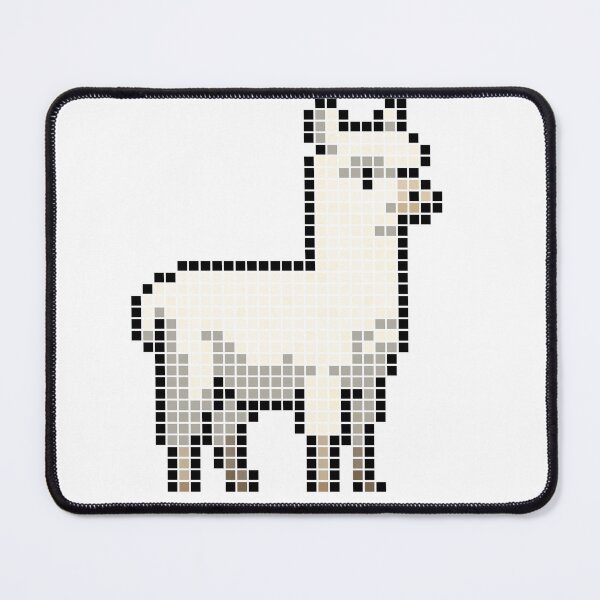 Item preview, Copy of Pixeled alpaca (white) designed and sold by Brain Fart Buffet.
