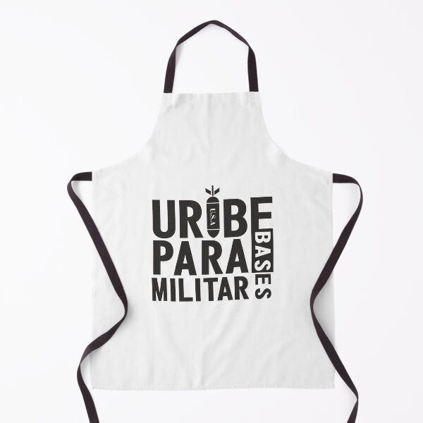 Item preview, Uribe for Military Bases, Uribe for Paramilitary, Resident Calle 13 T-shirt at the 2009 MTV Latin America Awards. For light colors designed and sold by Tiendaplanista.