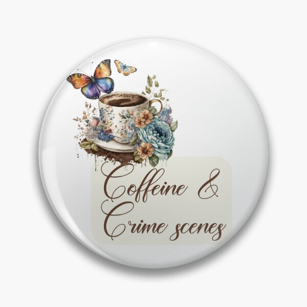 Item preview, Floral  Coffee and Crime Scenes designed and sold by EmeraldeaArt.
