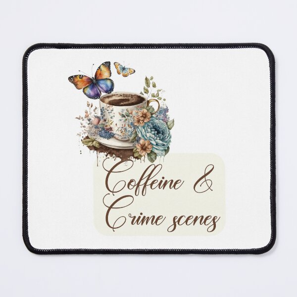 Item preview, Floral Coffee and Crime Scenes designed and sold by EmeraldeaArt.