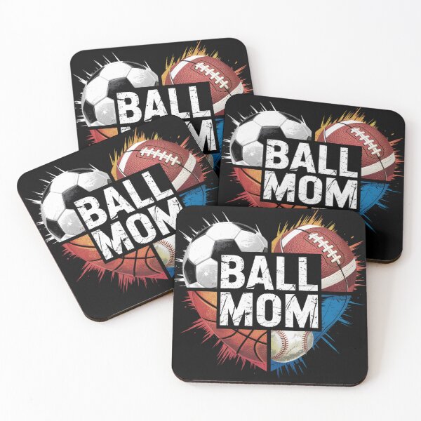 Item preview, Mom Of Both Heart Soccer Baseball designed and sold by Print_Fuse.
