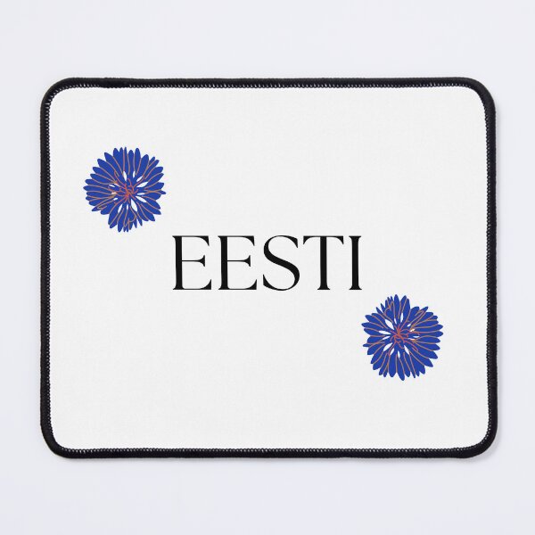 Item preview, Eesti - Estonia written in Estonian and cornflowers designed and sold by QueenofLuxury.