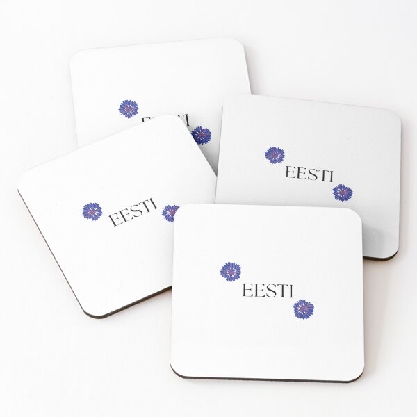 Item preview, Eesti - Estonia written in Estonian and cornflowers designed and sold by QueenofLuxury.
