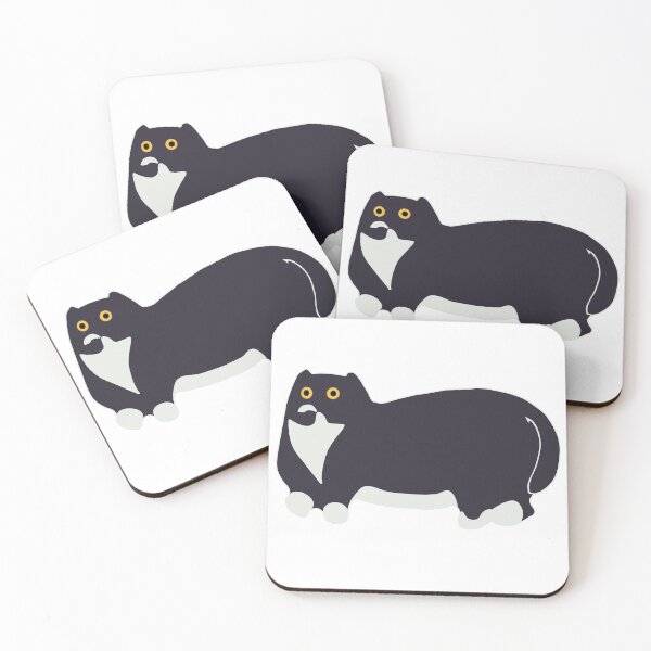 Item preview, Mesopotamian Cat Effigy - Tuxedo designed and sold by CaffeineCraftedCreations.