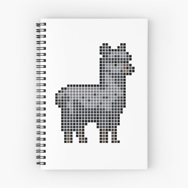 Item preview, Pixeled alpaca (black) designed and sold by Brain Fart Buffet.