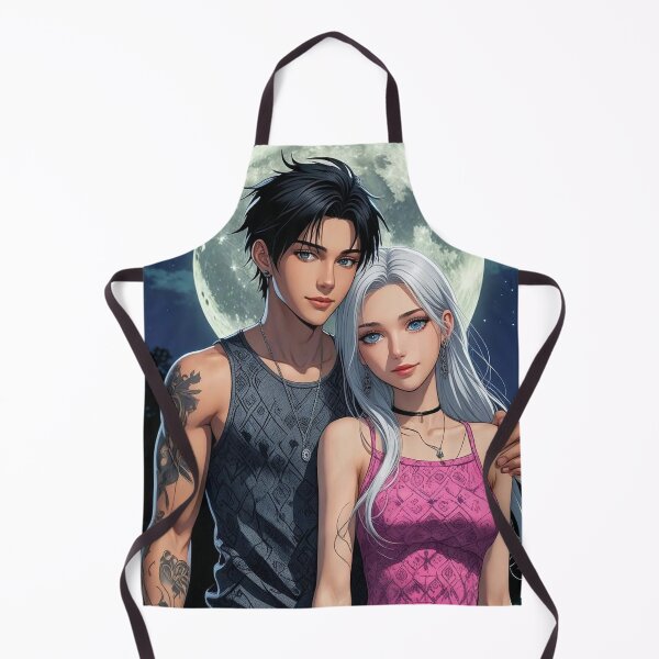 Item preview, Anime couple walking in the moonlight designed and sold by angel-cat-22.
